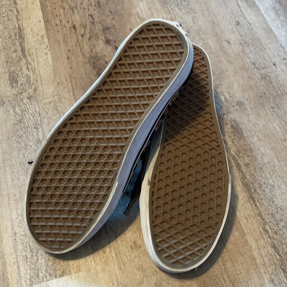 Vans Black and Tan Leopard Print Sneakers Sz. 11 - Picture 4 of 8